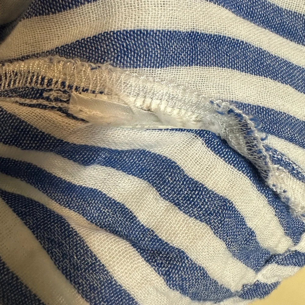Old Navy Girl’s striped tiered blue white striped dress sz XS 5‎ GUC